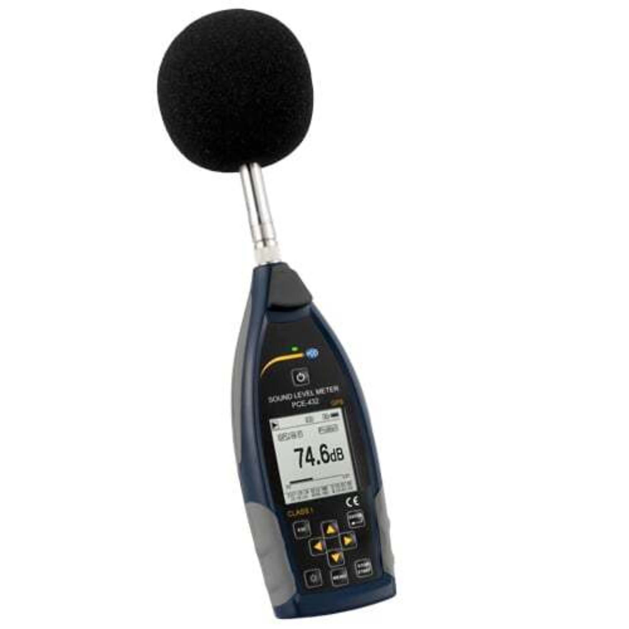 PCE Class 1 Data Logging Sound Level Meter — Model# PCE-432